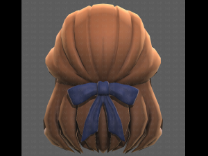 Base Hair for girl V18 3D Model