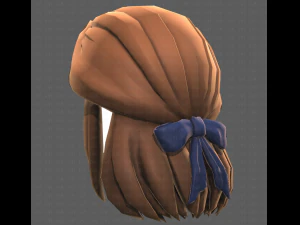 Base Hair for girl V18 3D Model