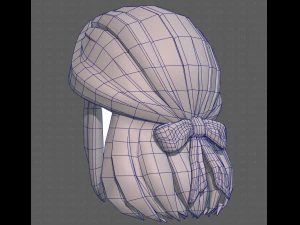 Base Hair for girl V18 3D Model