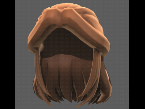 Base Hair for girl V18 3D Model