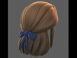 Base Hair for girl V18 3D Model