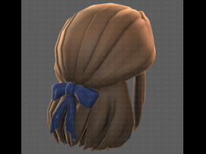 Base Hair for girl V18 3D Model