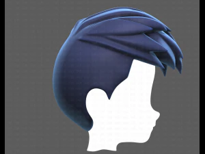 Base Hair for Boy V17 3D Model