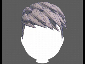 Base Hair for Boy V17 3D Model