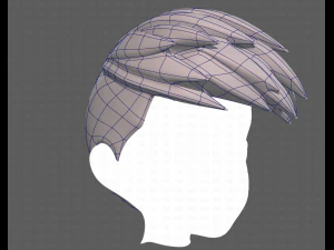 Base Hair for Boy V17 3D Model