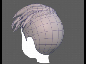 Base Hair for Boy V17 3D Model
