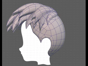 Base Hair for Boy V17 3D Model