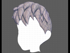 Base Hair for Boy V17 3D मॉडल