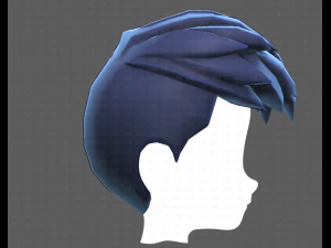 Base Hair for Boy V17 3D Model