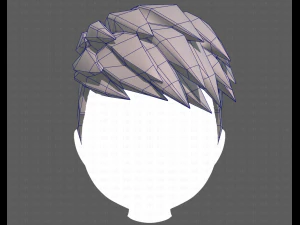 Base Hair for Boy V17 3D Model