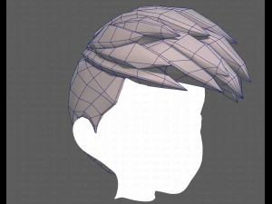 Base Hair for Boy V17 3D Model