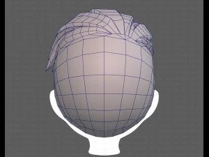 Base Hair for Boy V17 3D Model