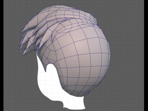 Base Hair for Boy V17 3D Model