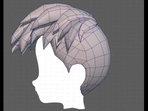 Base Hair for Boy V17 3D Model