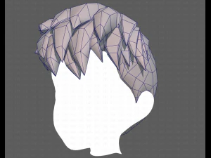 Base Hair for Boy V17 3D Model