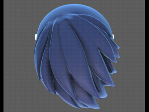 Base Hair for Boy V17 3D मॉडल