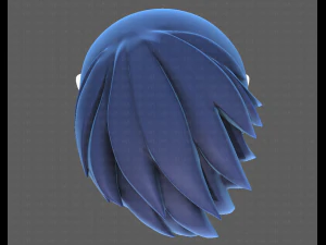 Base Hair for Boy V17 3D Model