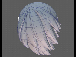 Base Hair for Boy V17 3D Model