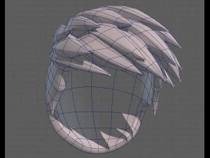 Base Hair for Boy V17 3D Model
