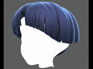 Base Hair for Boy V18 3D Model
