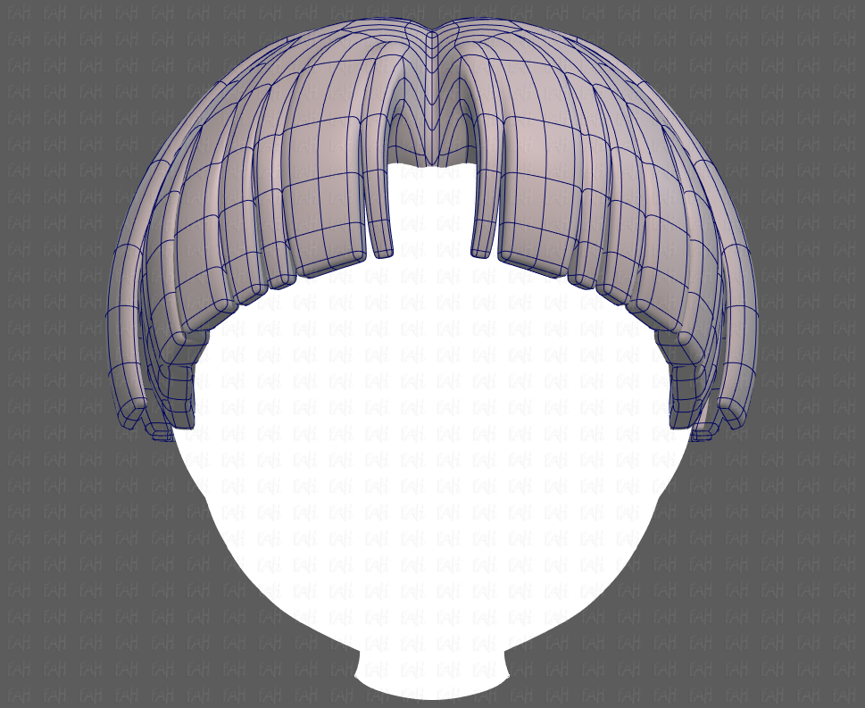Base Hair for girl V31 3D Model in Clothing 3DExport