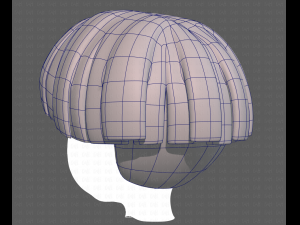 Base Hair for Boy V18 3D Model