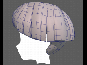 Base Hair for Boy V18 3D Model