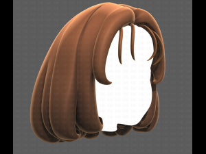 Base Hair for girl V19 3D मॉडल