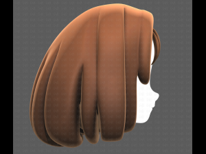 Base Hair for girl V19 3D मॉडल