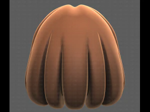 Base Hair for girl V19 3D Model