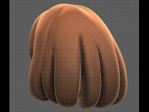 Base Hair for girl V19 3D Model