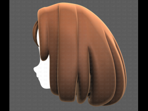 Base Hair for girl V19 3D मॉडल