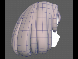 Base Hair for girl V19 3D मॉडल