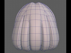 Base Hair for girl V19 3D Model