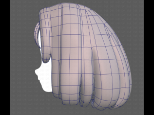 Base Hair for girl V19 3D मॉडल