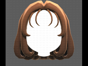 Base Hair for girl V19 3D मॉडल