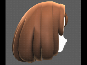 Base Hair for girl V19 3D मॉडल