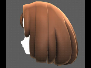 Base Hair for girl V19 3D Model