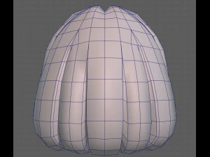 Base Hair for girl V19 3D Model
