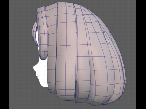 Base Hair for girl V19 3D मॉडल