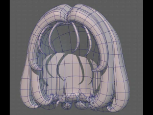 Base Hair for girl V19 3D Model