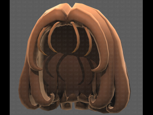 Base Hair for girl V19 3D मॉडल