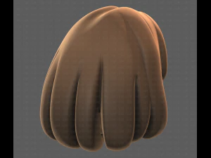 Base Hair for girl V19 3D Model