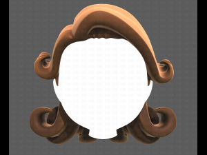 Base Hair for girl V20 3D Model