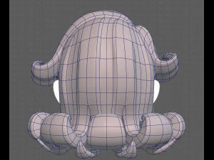 Base Hair for girl V20 3D Model