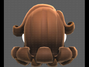 Base Hair for girl V20 3D Model