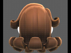 Base Hair for girl V20 3D Model
