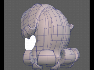 Base Hair for girl V20 3D Model