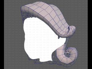 Base Hair for girl V20 3D Model