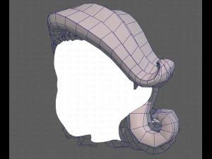 Base Hair for girl V20 3D Model